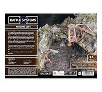 Fantasy Dungeon Terrain Mining Lift - Battle Systems Terrain Immersive Scenery para D&D DND Maladum Pathfinder RPGs a todo color cartulina resistente impresa en ambos lados