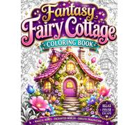 Fantasy Fairy Cottage Coloring Book: 50 Magical Fairy Houses, Enchanted Cottages, Cozy Fantasy Homes, Whimsical Gardens and Storybook Villages for Stress Relief, Relaxation and Creative Escape