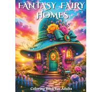 Fantasy Fairy Homes Coloring Book For Adults: Enchanting Designs of Magical Fairy Houses for Relaxation and Stress Relief