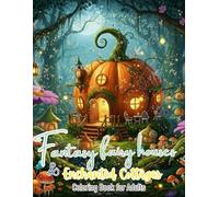 Fantasy fairy houses and Enchanted Cottages Coloring Book for Adults: Whimsical Fairytale Homes, Magical Villages and Relaxing Nature Scenes for Stress Relief and Mindful Coloring