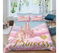 Fantasy Fairy Tale Style Funda de Edredón Microfibra 3 Piezas Compuesto Impresión 3D Cierre de Fantasía Fairy Tale Estilo Funda Edredon Fundas de Almohada for Familia Super King（260x220cm）