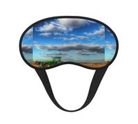 Fantasy Farm - Antifaz para dormir con diseño de tractor, antifaz y luz opaca, ultra suave y cómodo para hombres y mujeres