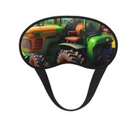 Fantasy Farm - Antifaz para dormir con estampado de tractor para dormir de lado, bonita máscara opaca para el hogar o viajes
