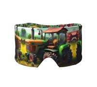 Fantasy Farm - Antifaz para dormir con estampado de tractor, suave y agradable a la piel, antifaz para dormir con bloqueo de luz para viajes, yoga y siesta