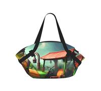 Fantasy Farm - Bolsa de lona plegable con estampado de tractor de granja impermeable, bolsa de viaje, colchón de camping para parque al aire libre, playa