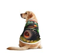 Fantasy Farm - Camiseta para perros con estampado de tractor y mangas divertidas, lavable a máquina, chaleco para perros medianos y grandes