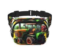 Fantasy Farm Tractor - Riñonera para mujer, para uso diario, viajes, al aire libre, correr, caza, para adultos, Negro -, Talla única