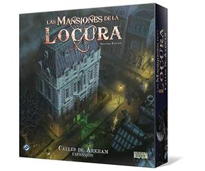 Fantasy Flight Games | Las Mansiones de la Locura: Calles de Arkham | Expansión Cooperativa de Investigación y Terror | A Partir de 14 Años | De 1 a 5 Jugadores | 2-3 Horas por Partida | Español