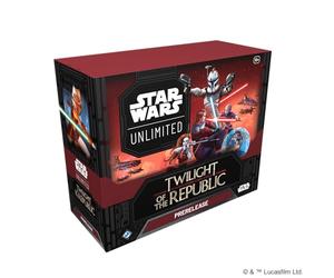 Fantasy Flight Games - Star Wars: Unlimited TCG Twilight of The Republic PRERELEASE Box - Launch Your Clone Wars Adventure! Includes 6 Booster Packs, Ages 12+, 2+ Players, 20 Minute Playtime