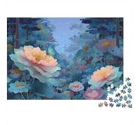 Fantasy Flower Garden Colourful Pink Bloom Forest 1000 Pieces Adult Jigsaws For Adults & Kids Fun Rainy Day Activity 38x26cm/1000pcs