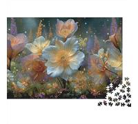 Fantasy Flower Garden Set De Rompecabezas 1000 Piezas Cartón Premium, Antiestrés para Adultos, Desafío Educativo, Diversión En Casa, 38x26cm/1000pcs