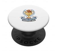 Fantasy Football Champion 2025 Funny Mujer Hombre PopSockets PopGrip Adhesivo