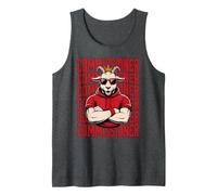 Fantasy Football COMISIONADO Goat Basketball King Soccer Camiseta sin Mangas