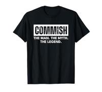 Fantasy Football Commish Commissioner Man Myth Legend Funny Camiseta