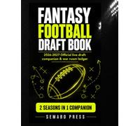 Fantasy Football Draft Book: 2026-2027 Official live draft companion and war room ledger