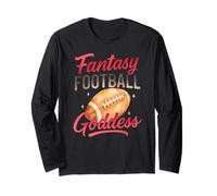 Fantasy Football Goddess Pink Script Watercolor Manga Larga