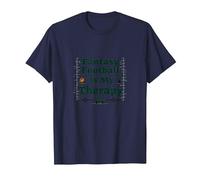 Fantasy Football is My Therapy: Regalo para entusiastas del Deporte Camiseta, Hombre, Azul Marino, 4XL