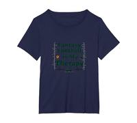 Fantasy Football is My Therapy: Regalo para entusiastas del Deporte Camiseta, Mujer Tallas Grandes, Azul Marino, 4XL Grande