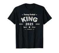 Fantasy Football King 2025 Legend Commish Genius Camiseta