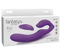 Fantasy for her - vibrador doble penetracion control remoto 9 niveles violeta
