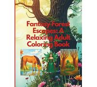 Fantasy Forest Escapes: A Relaxing Adult Coloring Book: Whimsical Landscapes, Mystical Creatures & Enchanted Scenes for Stress Relief and Mindful Coloring