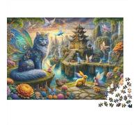 Fantasy Forest with Magical Creatures Puzzles Imposible,desafío for Adults Entretenimiento Creativo 1000 Piezas Obra De Arte De Juego De para Adultos, Regalos A Partir De 14 Años 52x38cm/1000pcs