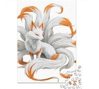 Fantasy Fox Art Print Puzzle Imposible,desafío para Adultos Entretenimiento Creativo 1000 Piezas Obra De Arte De Juego De para Adultos, Regalos A Partir De 14 Años 38x26cm/1000pcs