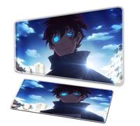 Fantasy Frontier Anime Mouse Pad, XXL MousePad/Anti Slip Pearl Base, Stitching Edge, Large Office Pad, PC Game Anime Rectangular MousePad Alfombrilla para el ratón (B, 31,5 x 11,8 in)