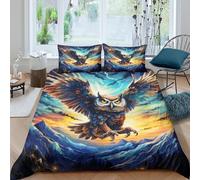 Fantasy Funda de Edredón Microfibra Juego de Ropa de Cama de 3 Piezas Impresión 3D Cierre de Fantasía Arte Estilo Funda Edredon Funda de Almohada a Juego Suave for niños y niñas Single（135x200cm）