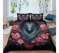 Fantasy Funda Edredon Microfibra Juego de Ropa de Cama de 3 Piezas Impresión 3D Cierre de Fantasía Arte Estilo Funda de Edredón Funda de Almohada a Juego Lavables Suave for niña Single（135x200cm）