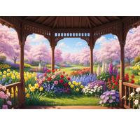 Fantasy Garden 120 Piece Jigsaw Puzzles for Adults, Colourful, Challenging & Brainteasing Adult Puzzles 120 Pieces Spring, Fun jigsaws for The Whole Family 10x8 Inch
