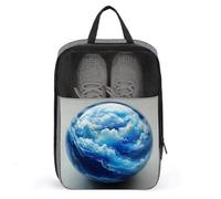 Fantasy Glass Blue Cloud - Bolsa para zapatos de viaje, uso diario, antipolvo