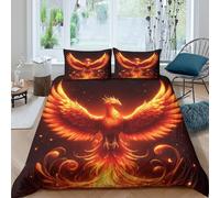 Fantasy Glowing Funda Edredon Microfibra 3 Piezas Compuesto Impresión 3D Cierre de Fantasía Glowing Funda de Edredón Funda de Almohada a Juego Lavables Transpirable for niña King（220x240cm）