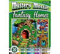 Fantasy Homes Mystery Mosaics Color by Number: 50 Pixel Art Fairy and Mushroom Houses for Creative Coloring (Mystery Mosaic Color By Number Collection)