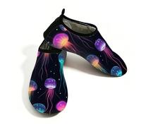 Fantasy Jellyfish - Zapatos de agua para mujeres y hombres, zapatos de natación de secado rápido, ligeros, calcetines acuáticos descalzos para playa, multicolor, 41/42 EU