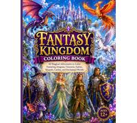 Fantasy Kingdom Coloring Book: 40 Magical Adventures to Color Featuring Dragons, Unicorns, Fairies, Wizards, Castles, and Enchanted Worlds