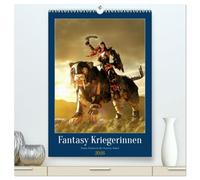 Fantasy Kriegerinnen (hochwertiger Premium Wandkalender 2026 DIN A2 hoch), Kunstdruck in Hochglanz: Starke Frauen in der Fantasy-Kunst, ein Traum für alle Fans.