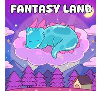 Fantasy Land - Cozy & Magic Realms Coloring Book: 40 Whimsical Scenes and Dreamy Characters for Stress Relief, Creative Expression, and All Age