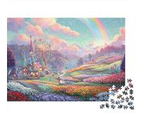 Fantasy Landscape Scene 100% Recycled Cardboard Dark Fantasy Mountain 1000 Piece Puzzle for Adults The Impossible Challenge 70x50cm/1000pcs