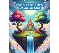 Fantasy Landscapes Coloring Book: Relax and Explore Magical Worlds Filled with Castles, Floating Islands, Waterfalls and Fantasy Nature