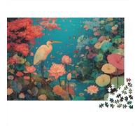 Fantasy Lotus Garden Colourful Smiling Sun Face 1000 Pieces Jigsaws Adults Beautiful Decoration Home Activity 38x26cm/1000pcs
