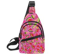 Fantasy Magic Funny Mushrooms Sling Bag para mujeres y hombres, riñonera, bolsa cruzada en el pecho, bolsa de hombro de viaje, bolso de mano, Multicolor 08, 11.8x7x1.5in/30x18x4cm