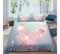 Fantasy Magical Art Funda Edredon Juego de Ropa de Cama de 3 Piezas Impresión 3D Cierre de Fantasía Magical Arte Funda de Edredón Funda de Almohada a Juego Suave for Adolescentes （140x200cm）