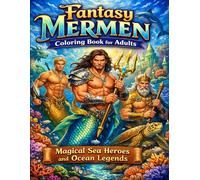 Fantasy Mermen Coloring Book for Adults: Magical Sea Heroes and Ocean Legends