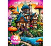 Fantasy Mushroom Cottages: Coloring Book