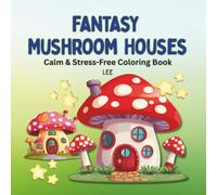 Fantasy Mushroom Houses: Calm, Stress-Free Coloring Book. Relaxing Coloring Book for Adults & Teens. 49 Easy Designs for Self-Love, Quiet Time, Be Creative & Stress Relief Moment.