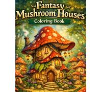 Fantasy Mushroom Houses Coloring Book - Vol. 2: More Whimsical Mushroom Homes, Enchanted Forest Villages and Magical Fairy Cottages to Color and Relax