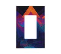 Fantasy Mystic Lion - Placa de pared para interruptor de luz, cubierta de placa frontal, 1 banda, decoración de receptáculo para el hogar, cocina, habitación, baño