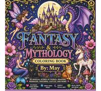 Fantasy & Mythology Coloring book for adults: Dragons, Fairies, Mermaids, Unicorns and Enchanted Worlds to Color