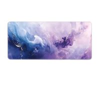 Fantasy Painted Aesthetic Extended Mouse Mat with Stitched Edge, Large Non-Slip Rubber Base for PC Gamer, Office, Home (80x30cm)